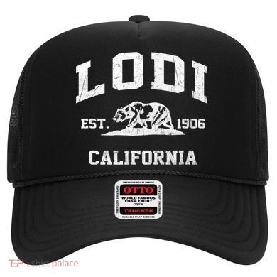 Lodi California CA vintage state Athletic style Hat