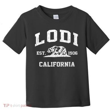 Lodi California CA vintage state Athletic style Toddler T-Shirt