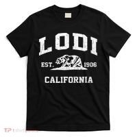 Lodi California CA Vintage State Athletic Style T-Shirt thumb 0