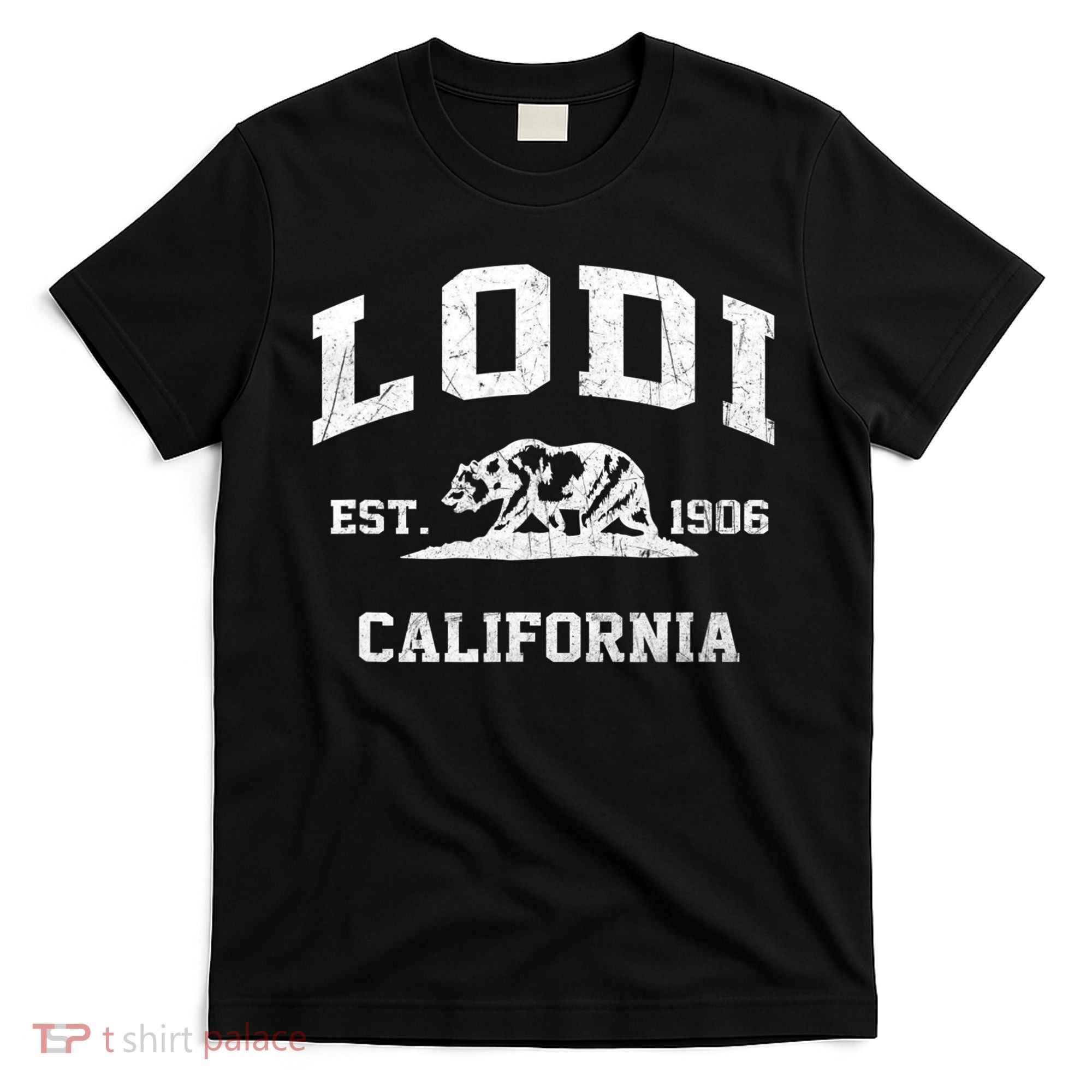 Lodi California CA Vintage State Athletic Style T-Shirt