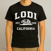 Lodi California CA Vintage State Athletic Style T-Shirt thumb 3