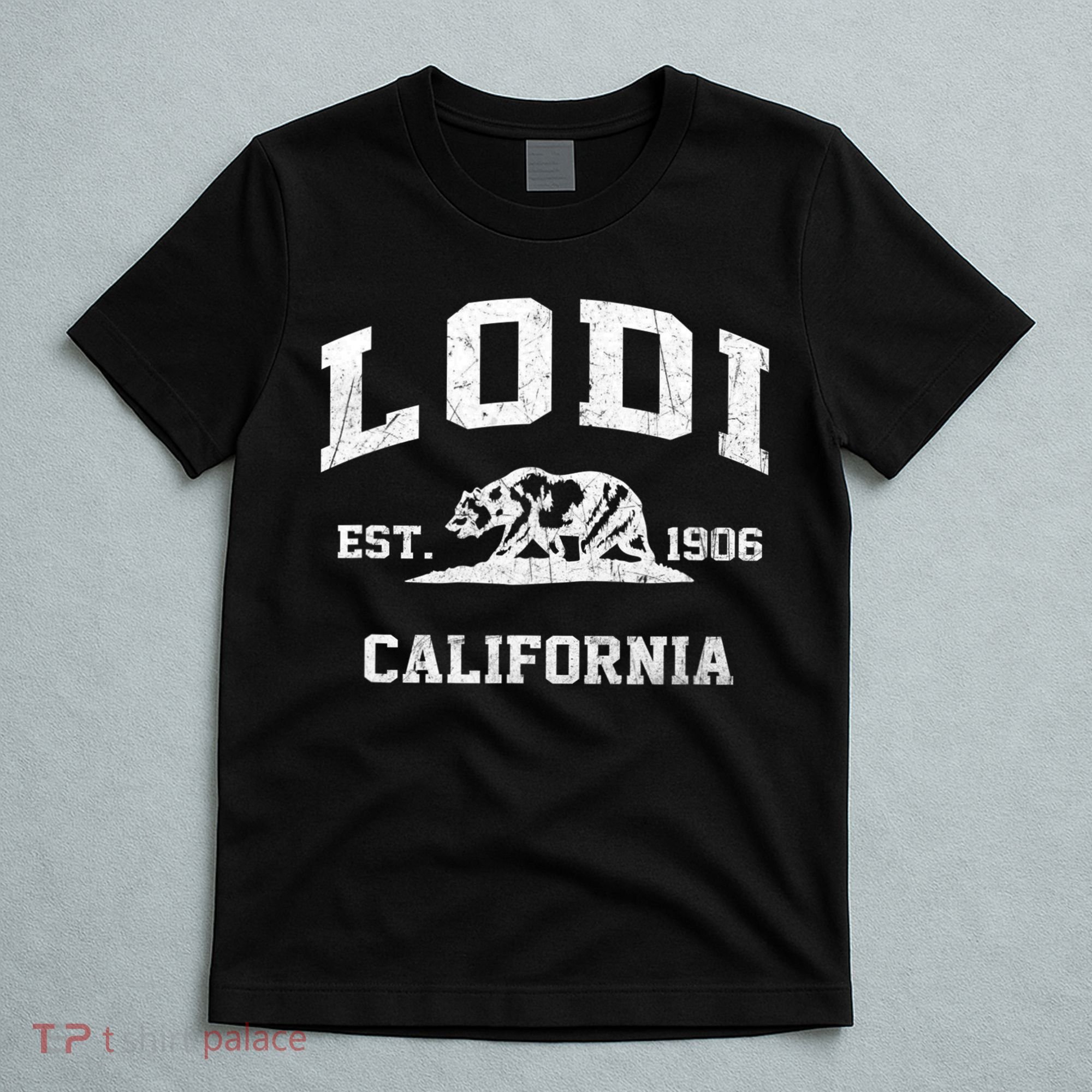 Lodi California CA Vintage State Athletic Style T-Shirt