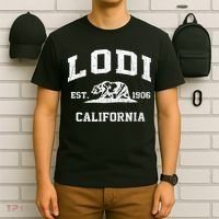 Lodi California CA Vintage State Athletic Style T-Shirt thumb 6