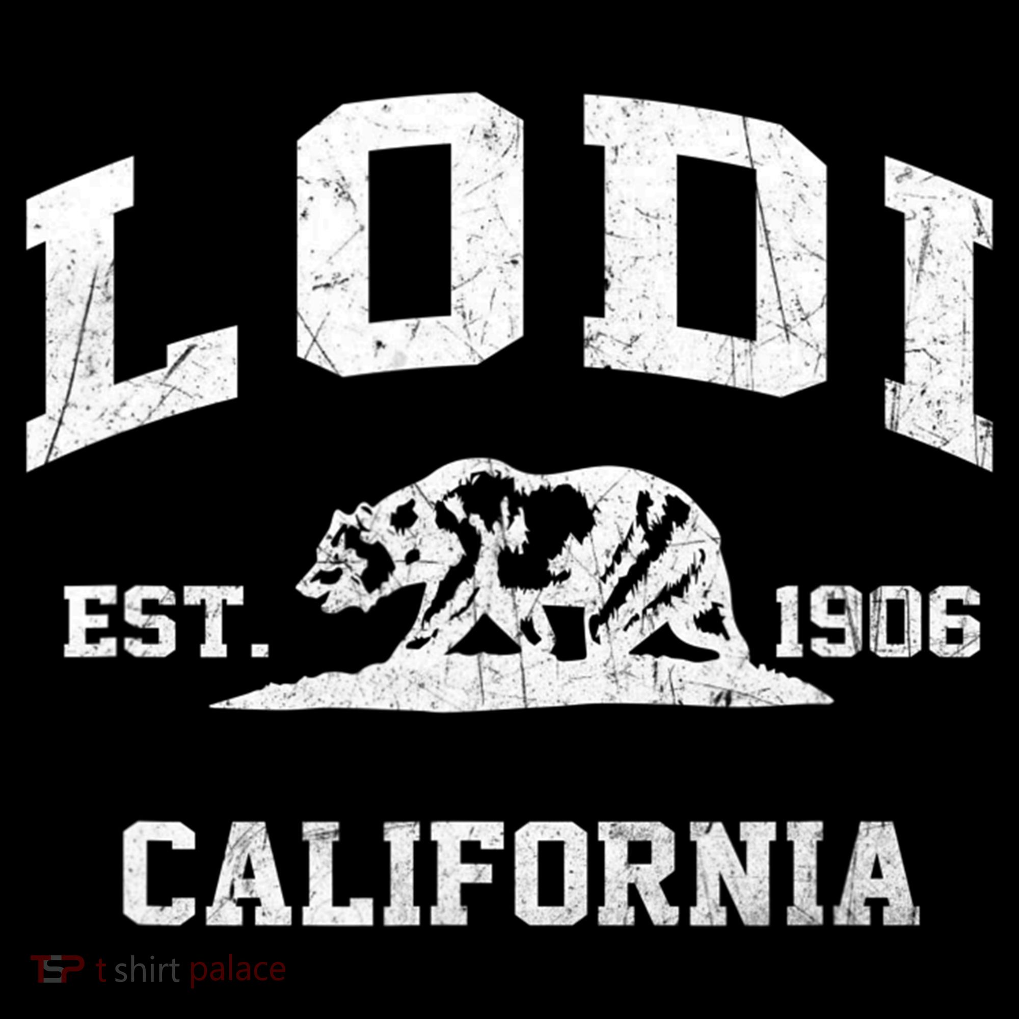 Lodi California CA Vintage State Athletic Style T-Shirt