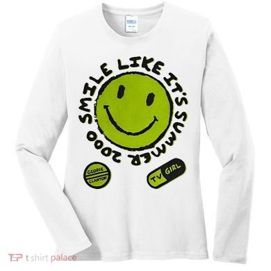 L Color Changing Smile Like It’S Summer 2000 Women's Long Sleeve Shirt