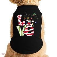 Love Christmas Cute Reindeer Doggie Tank thumb 0