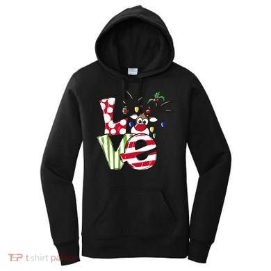 Love Christmas Cute Reindeer Women's Hoodie