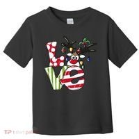 Love Christmas Cute Reindeer Toddler T-Shirt thumb 0