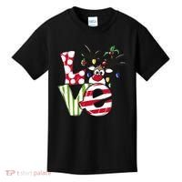 Love Christmas Cute Reindeer Kids T-Shirt thumb 0