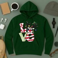 Love Christmas Cute Reindeer Hoodie thumb 3