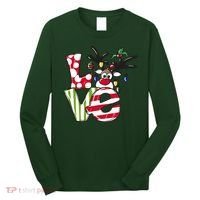 Love Christmas Cute Reindeer Long Sleeve Shirt thumb 0