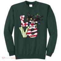 Love Christmas Cute Reindeer Sweatshirt thumb 0