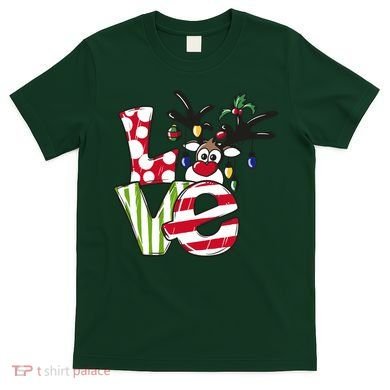 Love Christmas Cute Reindeer T-Shirt