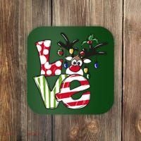 Love Christmas Cute Reindeer Coaster thumb 0