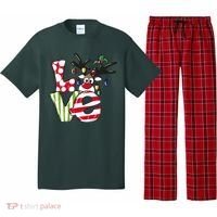 Love Christmas Cute Reindeer Pajama Set thumb 0