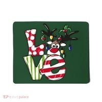 Love Christmas Cute Reindeer Mousepad thumb 0