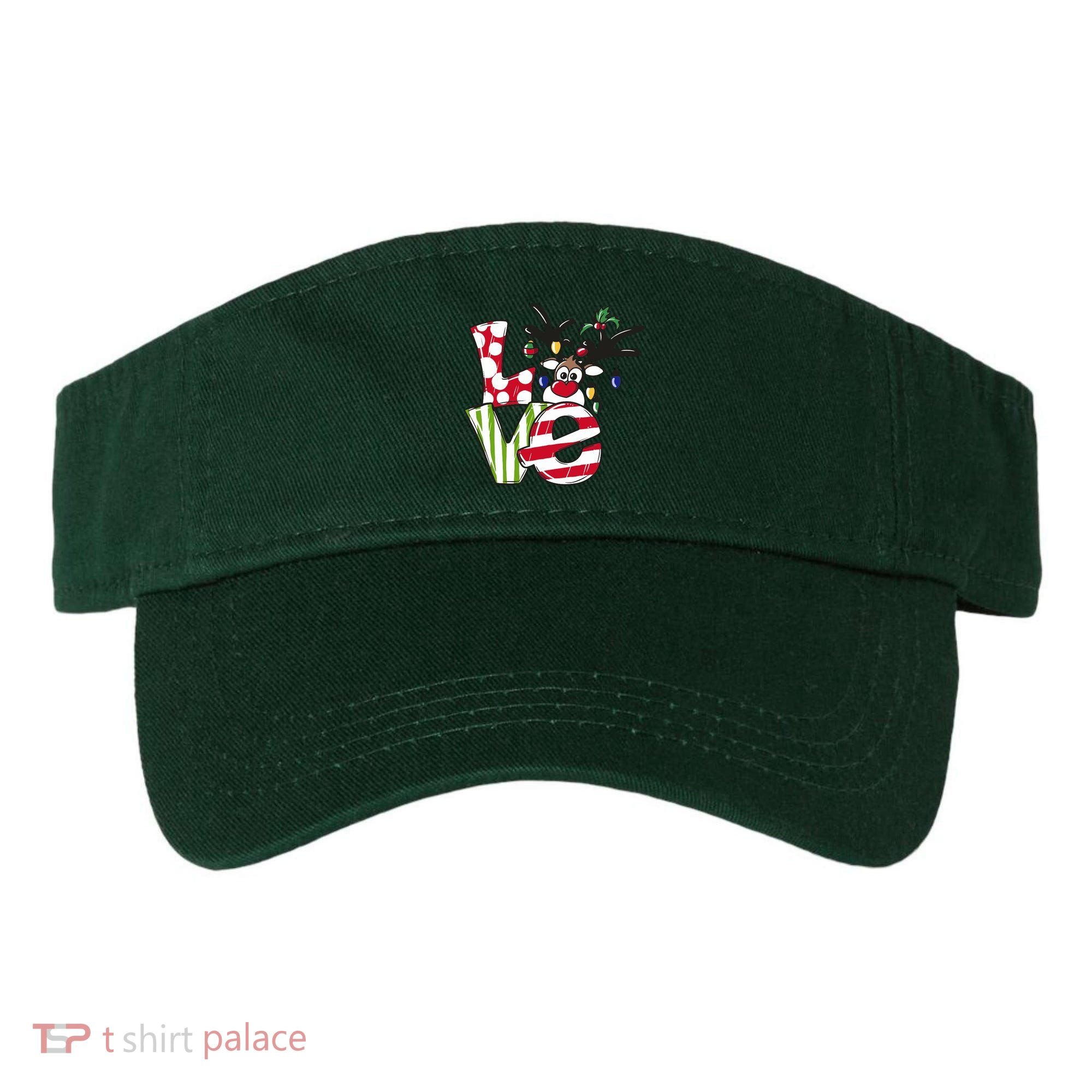 Love Christmas Cute Reindeer Visor