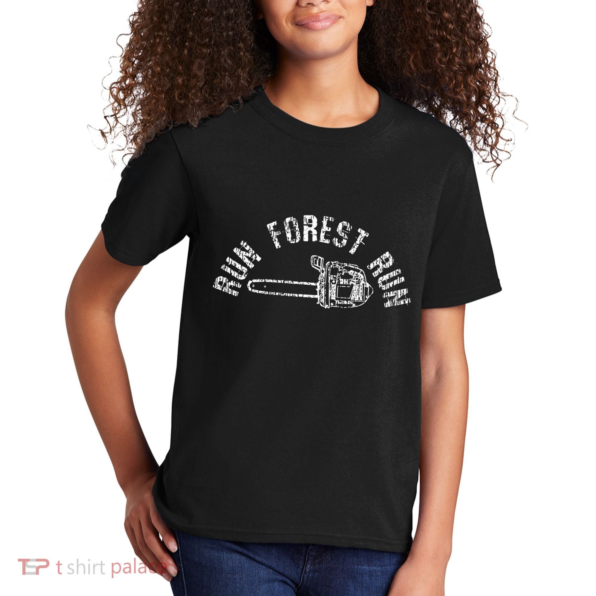 Lumberjack Chainsaw Chop Wood Gift Kids T-Shirt