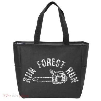 Lumberjack Chainsaw Chop Wood Gift Tote Bag
