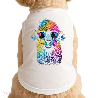 Lama Colorful Cool Alpaca Alpacalover Doggie Tank