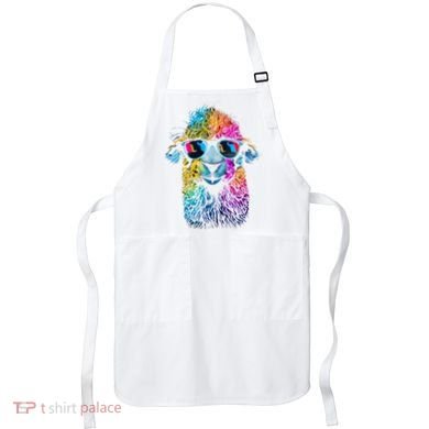 Lama Colorful Cool Alpaca Alpacalover Apron