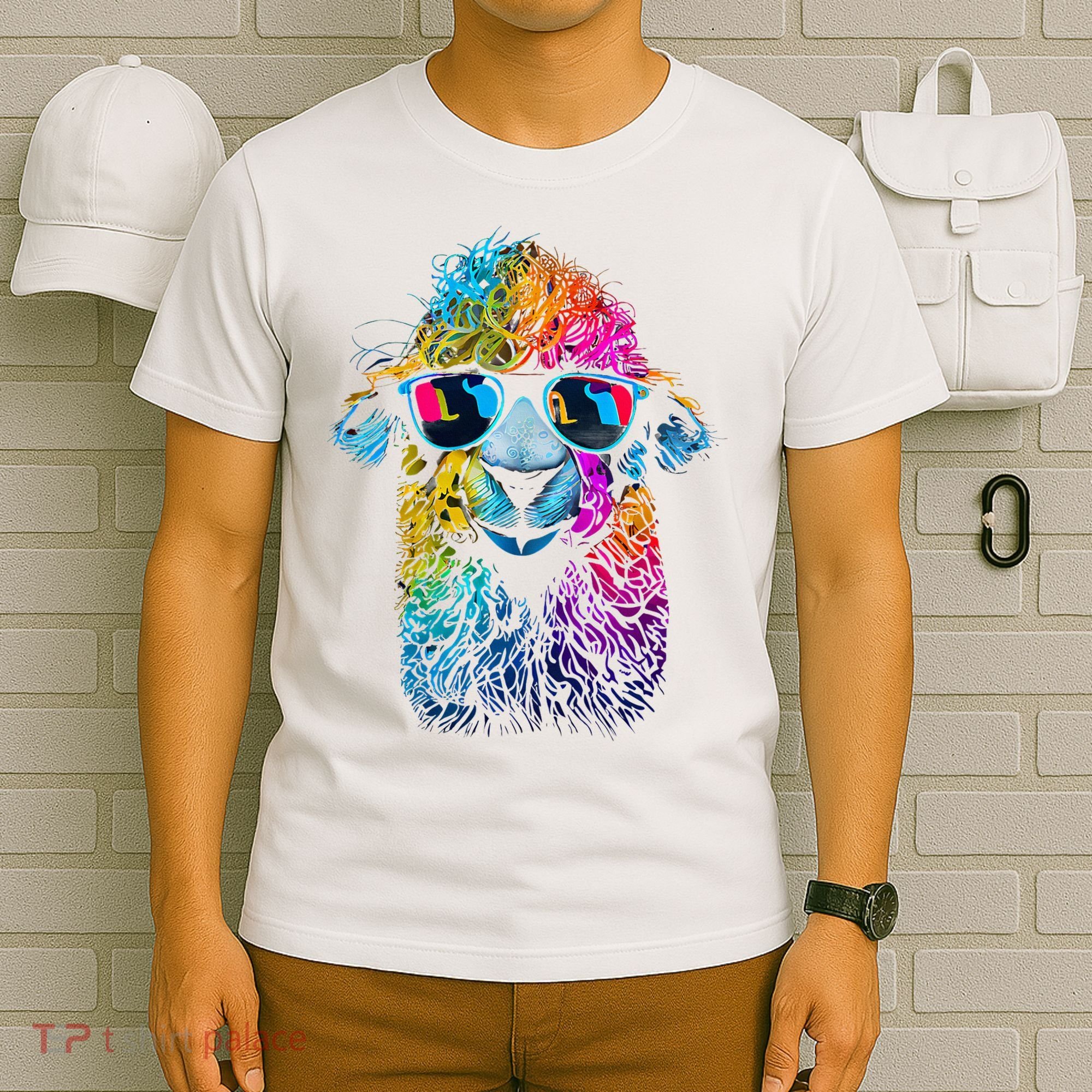 Lama Colorful Cool Alpaca Alpacalover T-Shirt