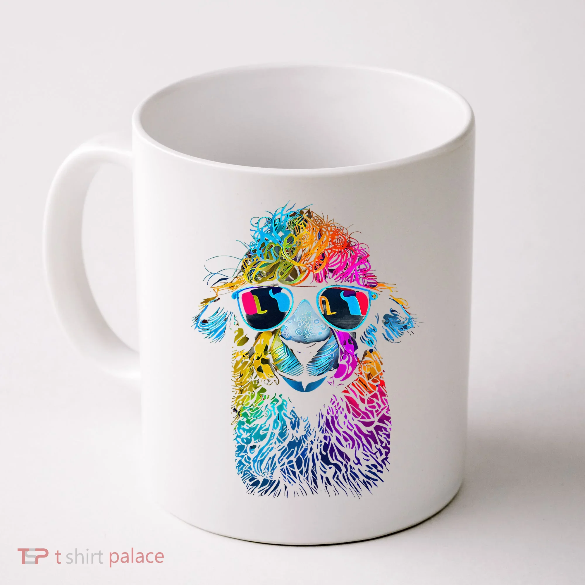 Lama Colorful Cool Alpaca Alpacalover Coffee Mug