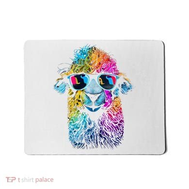 Lama Colorful Cool Alpaca Alpacalover Mousepad