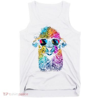 Lama Colorful Cool Alpaca Alpacalover Tank Top