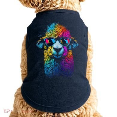 Lama Colorful Cool Alpaca Alpacalover Doggie Tank