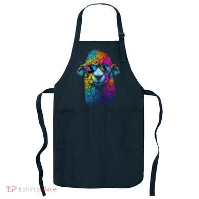 Lama Colorful Cool Alpaca Alpacalover Apron