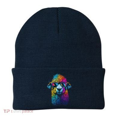 Lama Colorful Cool Alpaca Alpacalover Beanie