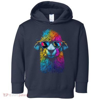Lama Colorful Cool Alpaca Alpacalover Toddler Hoodie