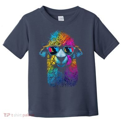 Lama Colorful Cool Alpaca Alpacalover Toddler T-Shirt