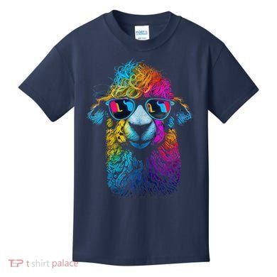 Lama Colorful Cool Alpaca Alpacalover Kids T-Shirt