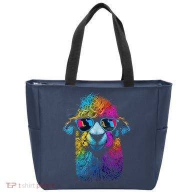 Lama Colorful Cool Alpaca Alpacalover Tote Bag