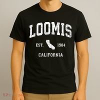 Loomis California Ca Vintage Athletic T-Shirt thumb 3