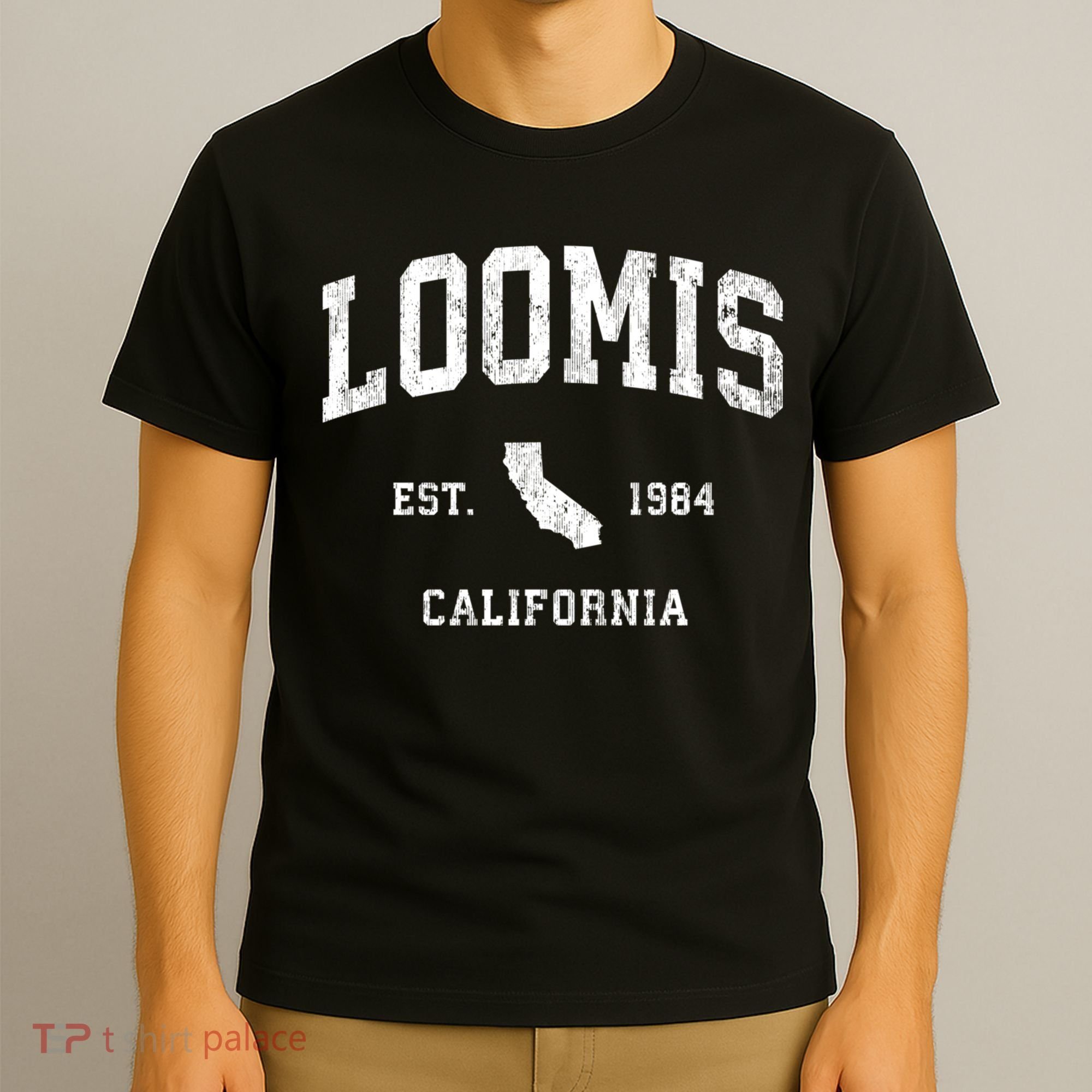 Loomis California Ca Vintage Athletic T-Shirt