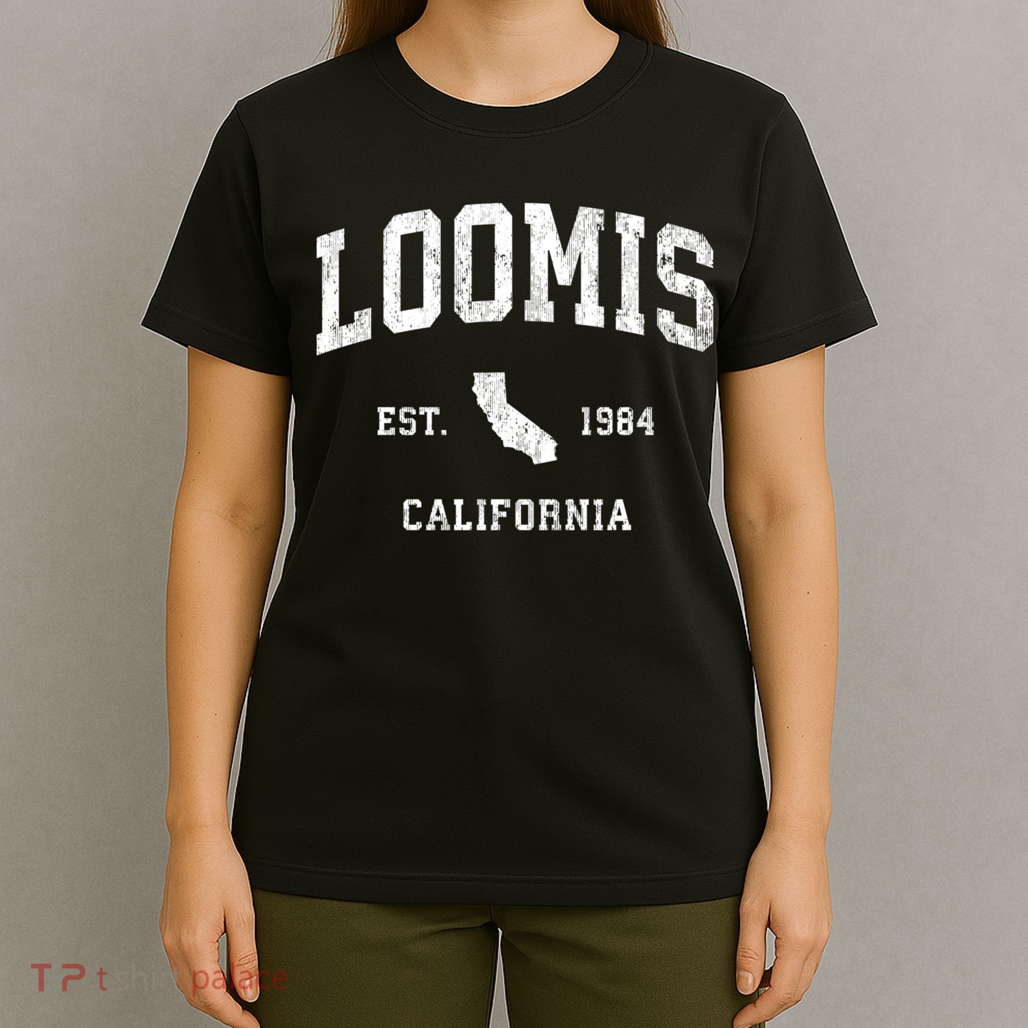 Loomis California Ca Vintage Athletic T-Shirt