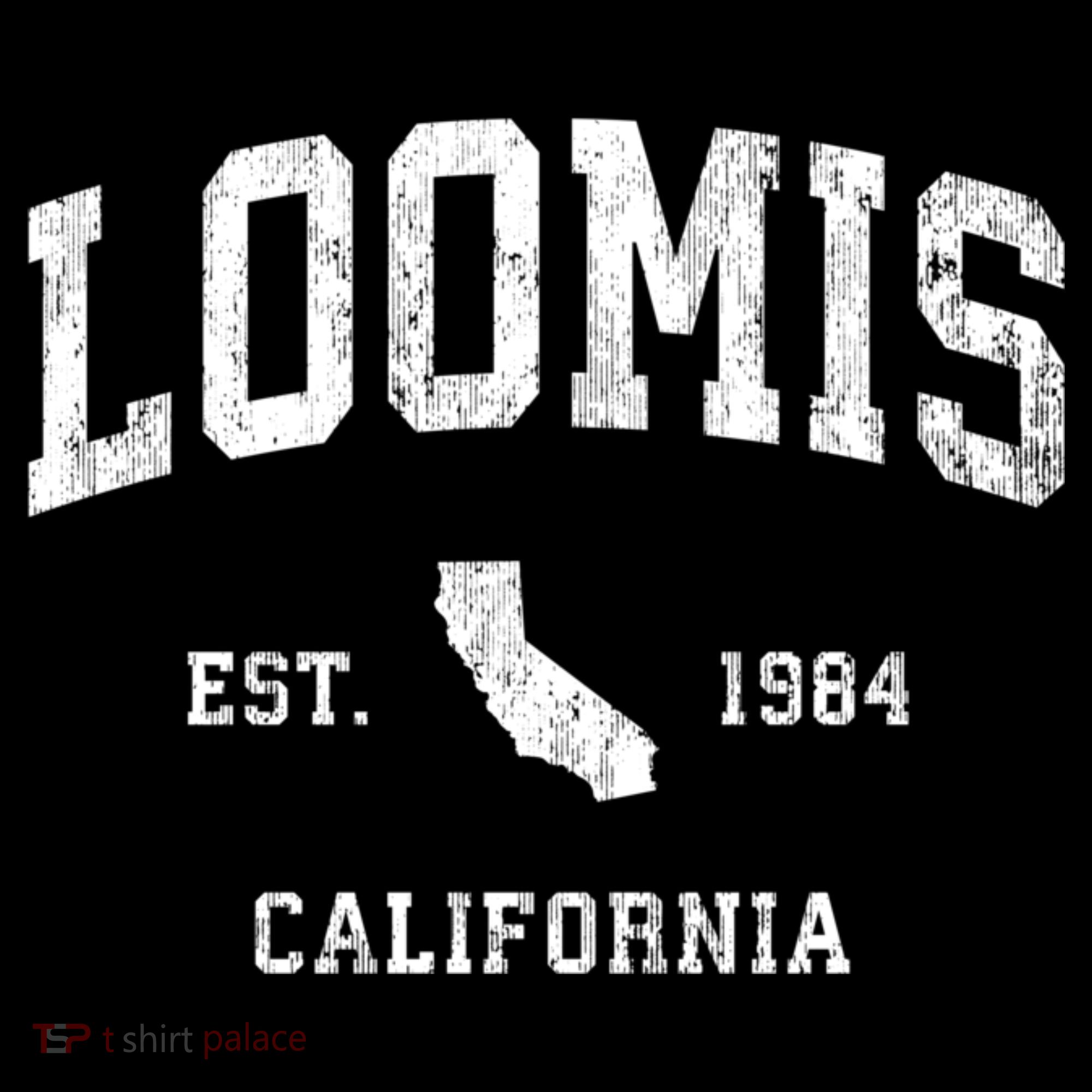 Loomis California Ca Vintage Athletic T-Shirt