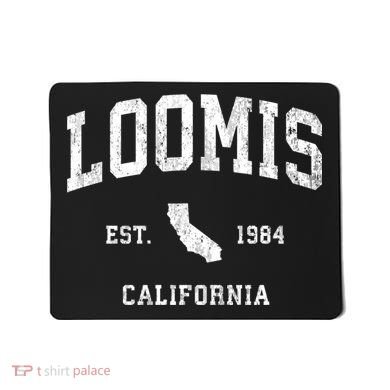 Loomis California Ca Vintage Athletic Mousepad