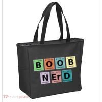 Lactation Consultant Counselor Boob Nerd Tote Bag thumb 2