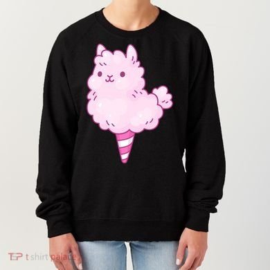 Llama Cotton Candy Women's Sweatshirt