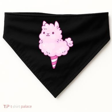 Llama Cotton Candy USA-Made Doggie Bandana