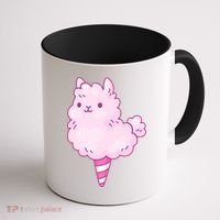 Llama Cotton Candy Coffee Mug thumb 1