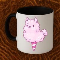 Llama Cotton Candy Coffee Mug thumb 2