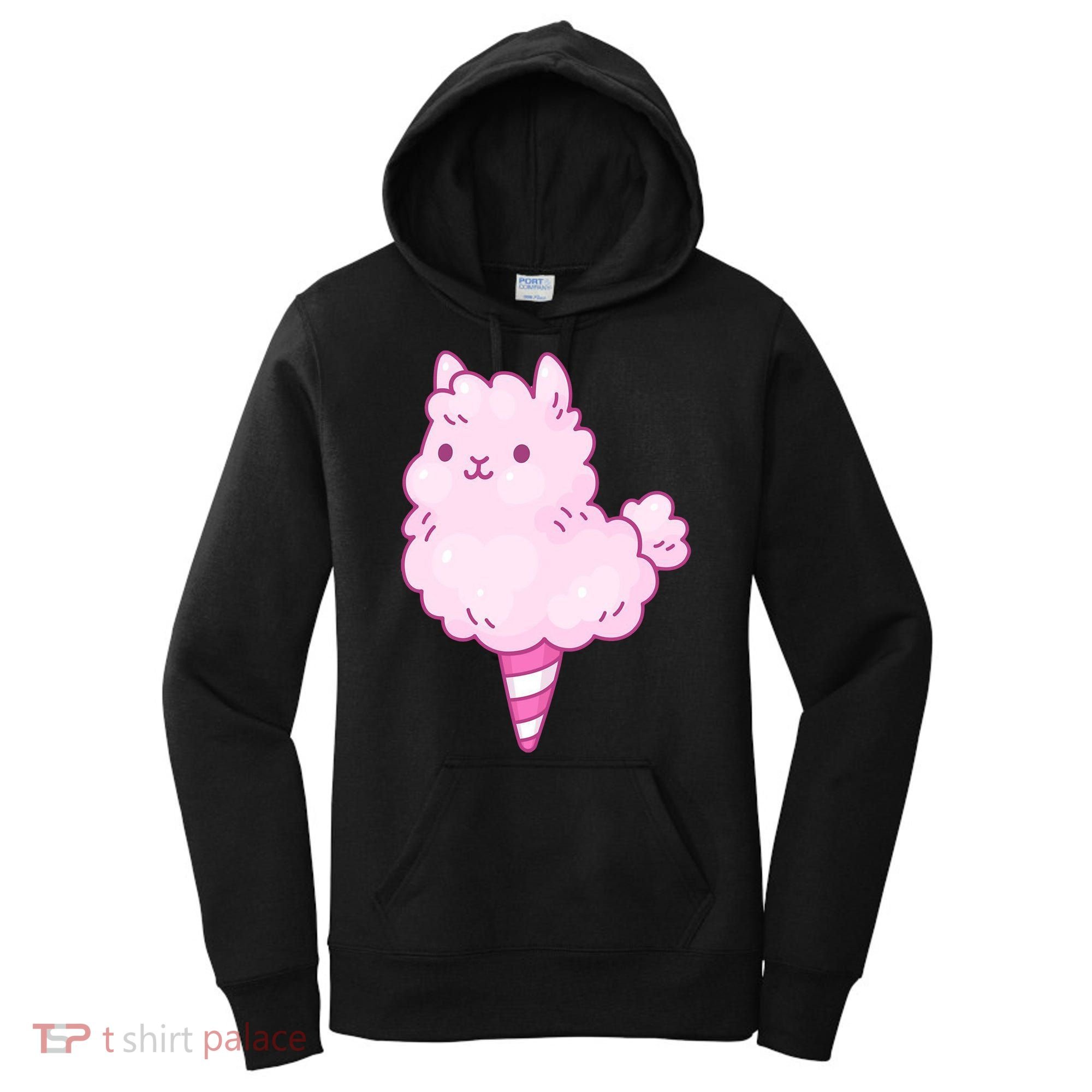 Llama Cotton Candy Women's Hoodie