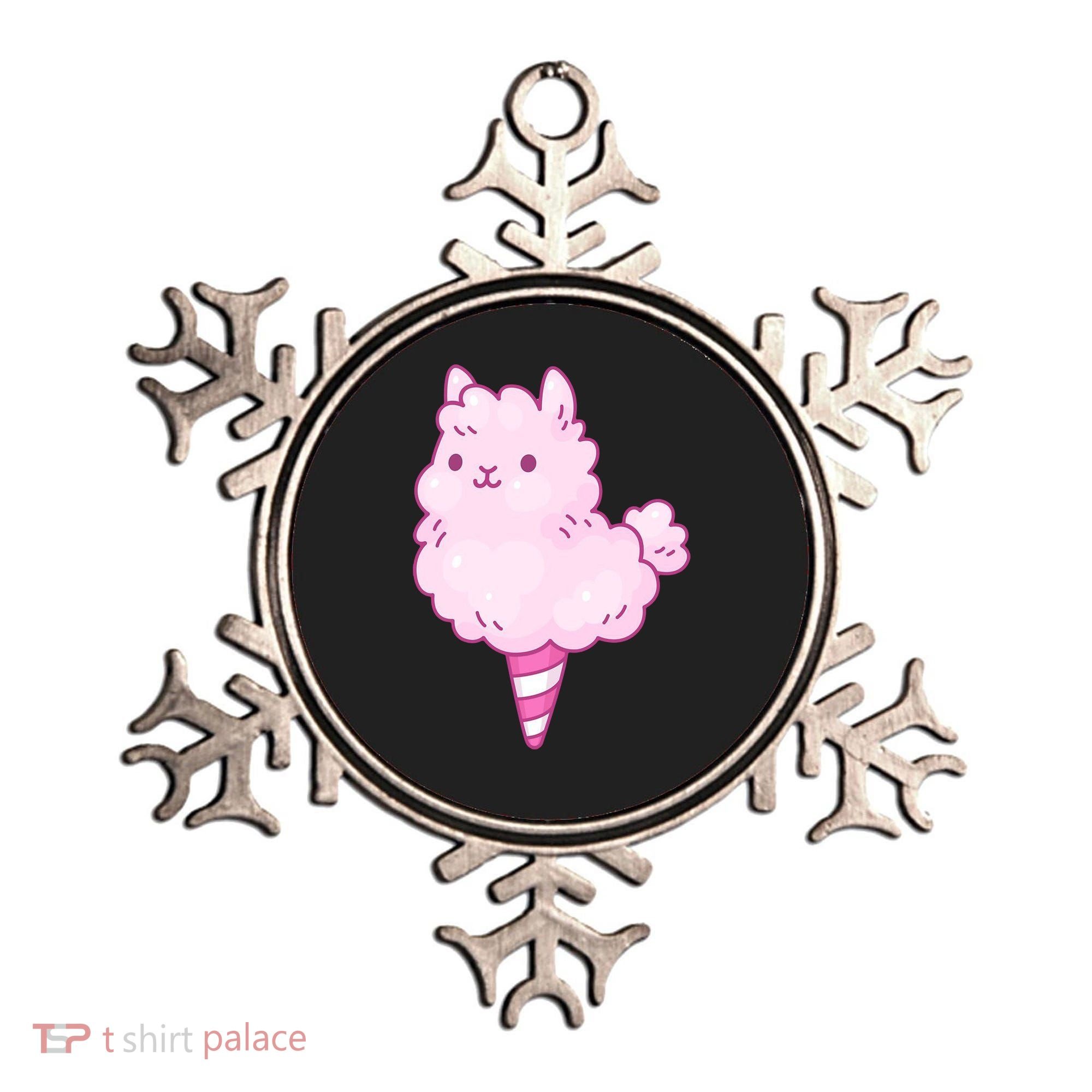 Llama Cotton Candy Ornament