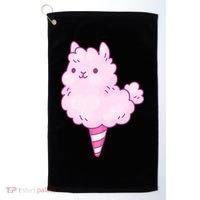 Llama Cotton Candy Golf Towel thumb 0