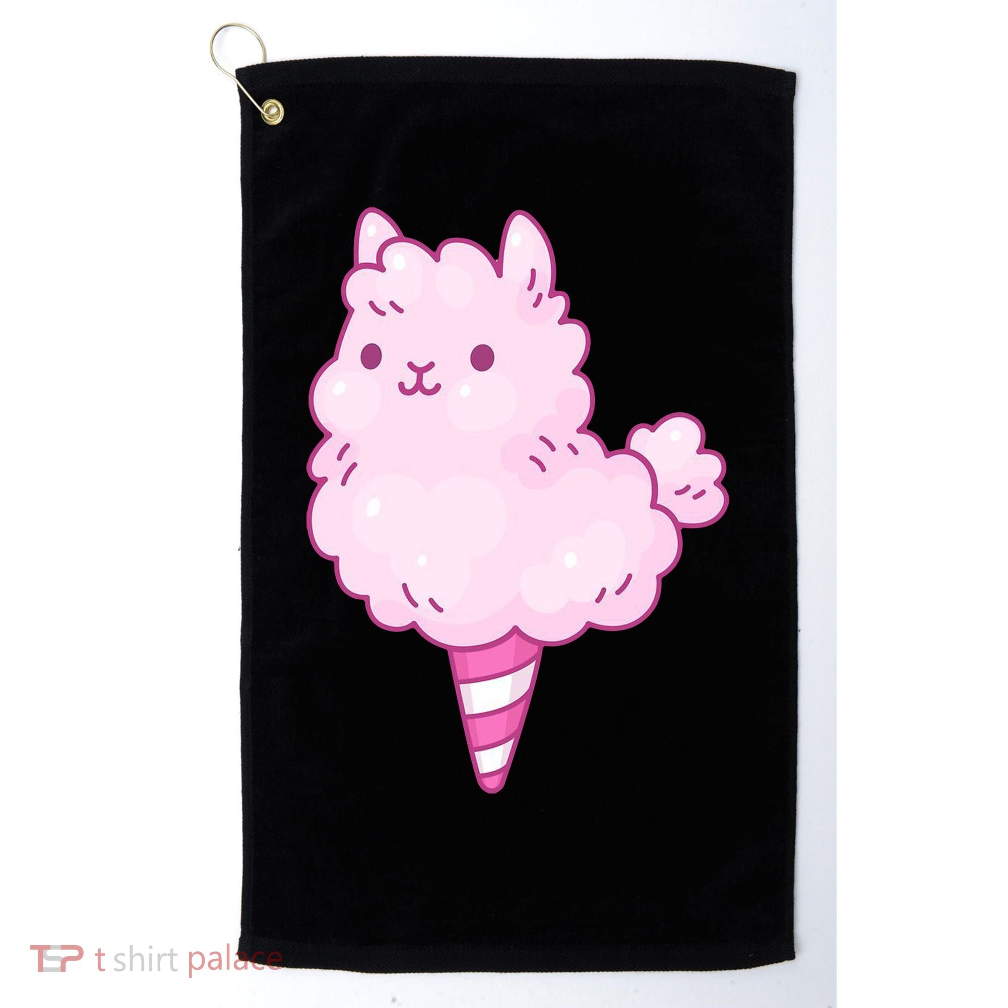 Llama Cotton Candy Golf Towel